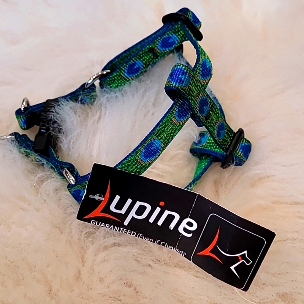 NWT Lupine Step In Dog Harness - Tail Feathers